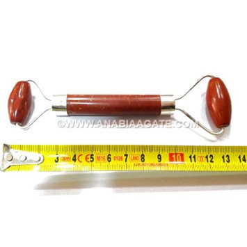 Red Jasper Face Massage Roller - Natural Crystal Healing Beauty Tool