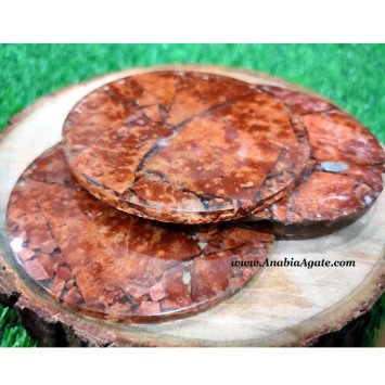 Red Jasper Orgone Coasters Wholesale