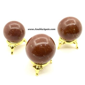 Red Jasper Small Size Ball - Healing Crystal for Grounding and Protection