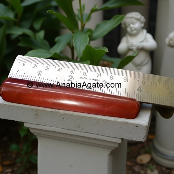 Red Jasper Smooth Massage Wand - Relaxation Tool for Massage Therapy
