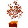 Red Jasper Chips Tree with Raw Stone Base - Natural Healing Crystal Decor