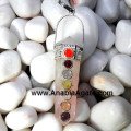 Rose Quartz Double Point Chakra Pencil Pendant - Healing Crystal Jewelry
