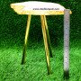 Rose Quartz Electroplated Center Table