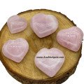 Rose Quartz Pub Heart Crystals - Natural Love and Healing Stone