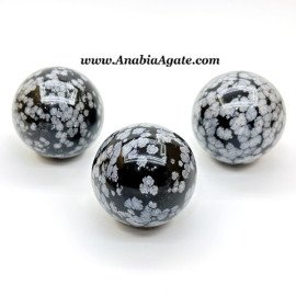 Snowflake Obsidian Gemstone Balls
