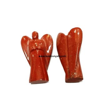 Red Jasper 2 Inch Angel Figurines - Beautiful Decorative Statues