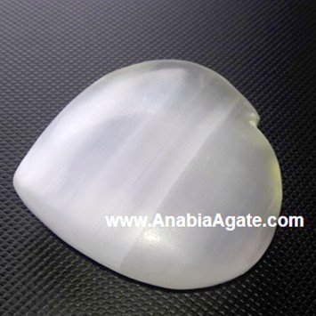 Selenite Heart Shape Crystal - Natural Selenite Crystal Heart