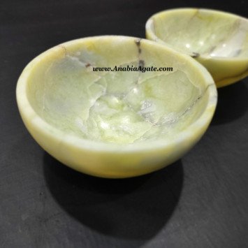 Serpentine Crystal 3 Inch Bowl – Elegant Home Decor