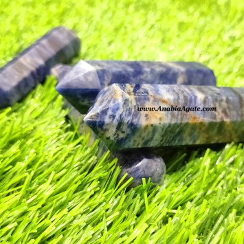Sodalite 8 Facet Massage Wands for Natural Healing and Relaxation