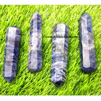 Sodalite 8 Facet Massage Wands for Natural Healing and Relaxation