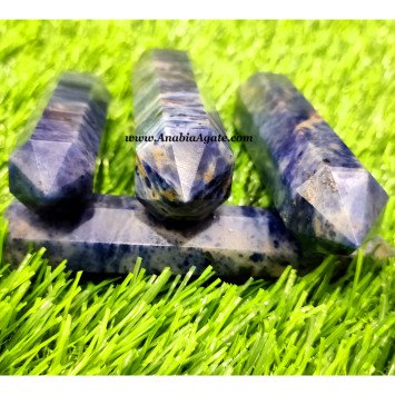 Sodalite 8 Facet Massage Wands for Natural Healing and Relaxation
