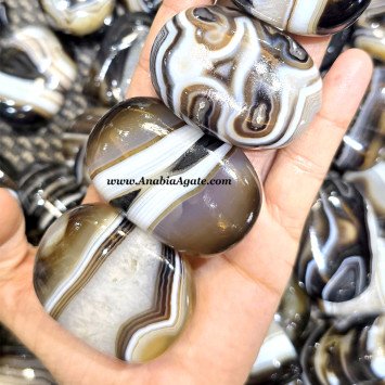 Sulemani Agate Palm Stones - Natural Healing Crystals for Balance and Calm