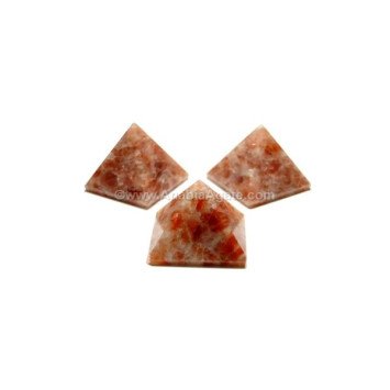 Sunstone Gemstone Small Pyramid - Energize Your Space