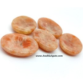 Sunstone Crystal Worry Stones for Stress Relief & Emotional Balance