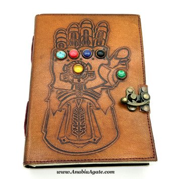 Thanos Gauntlet Printed Leather Journal – Unique Marvel Collectible