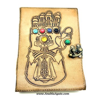 Thanos Gauntlet Printed Leather Journal – Unique Marvel Collectible