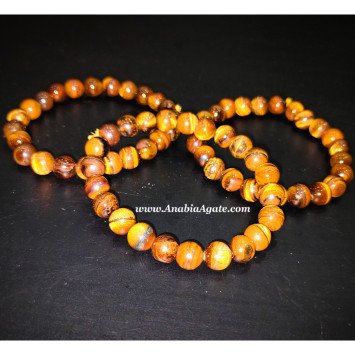 Tiger Eye Elastic Bracelet - Handcrafted Gemstone Jewelry