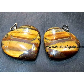 Tiger's Eye Heart Pendants for Your Unique Style