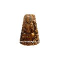 Tiger Eye Carved Shiva Idol - Exquisite Handcrafted Stone Sculpture