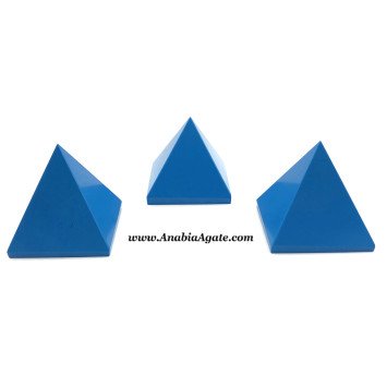 Turquoise Blue Crystal Pyramid - Healing & Decorative Gemstone