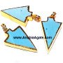 Turquoise Electroplated Arrowhead Pendants | Unique Handcrafted Jewelry