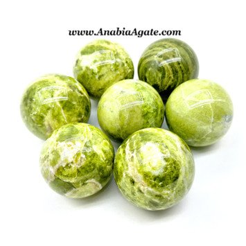 Vesuvianite Crystal Gemstone Balls – Unique Healing Crystals