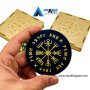 Black Agate Viking Compass - Navigate Like a Norse Explorer