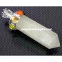 White Agate Chakra Pencil Pendant 2 Inches - Natural Crystal Necklace