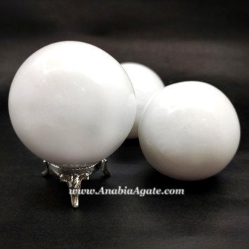 White Agate Gemstone Balls - Wholesale Gemstone Spheres