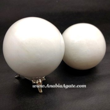 White Agate Gemstone Balls - Wholesale Gemstone Spheres