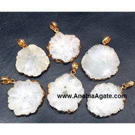 White Agate Stalactite Pendants for Timeless Elegance