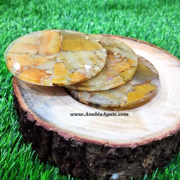 Yellow Aventurine Orgone Coasters Wholesale