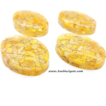 Yellow Aventurine Orgone Oval - Healing Crystals & Energy Tools