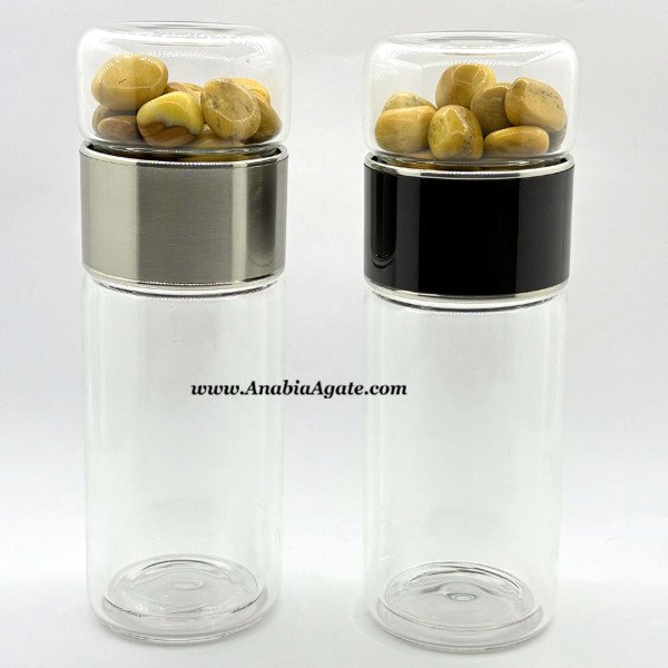 Yellow Aventurine Tumble Water Bottle - Energize Your Day