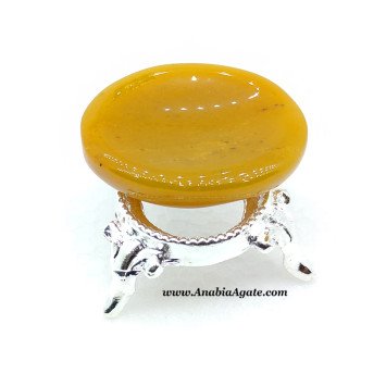 Yellow Aventurine Worry Stones - Calming Crystal for Anxiety Relief