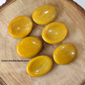 Yellow Aventurine Worry Stones - Calming Crystal for Anxiety Relief