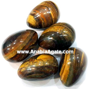 Yellow Tiger's Eye Eggs - Natural Healing Stones